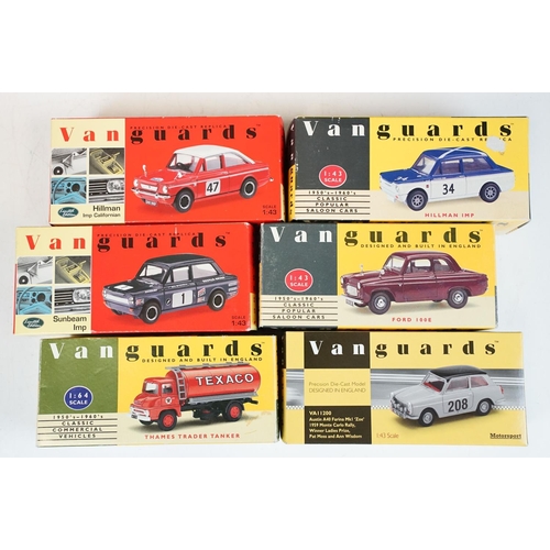 131 - 19 Boxed Vanguards diecast models to include VA5006, VA00413, VA9001, VA03015, VA9003, VA26007, VA40... 