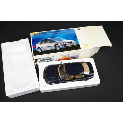 155 - Four boxed 1/18 and 1/24 scale diecast models to include Corgi VX1004 Vauxhall Motors Centenary Set ... 