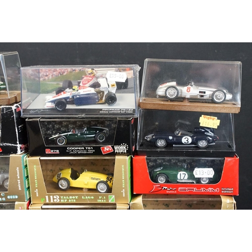 170 - 24 Boxed / cased Brumm diecast models to include R125 Ferrari 375, R076 Ferrari D50, R128 Ferrari D5... 