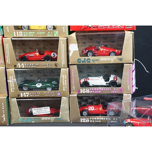 170 - 24 Boxed / cased Brumm diecast models to include R125 Ferrari 375, R076 Ferrari D50, R128 Ferrari D5... 