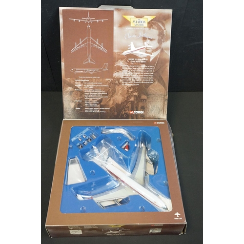 201 - Eight boxed 1/144 scale Corgi Aviation Archives diecast models to include AA32904 Boeing 707-327C, A... 