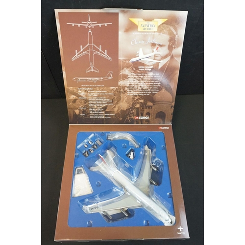 201 - Eight boxed 1/144 scale Corgi Aviation Archives diecast models to include AA32904 Boeing 707-327C, A... 