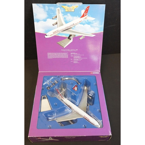 201 - Eight boxed 1/144 scale Corgi Aviation Archives diecast models to include AA32904 Boeing 707-327C, A... 