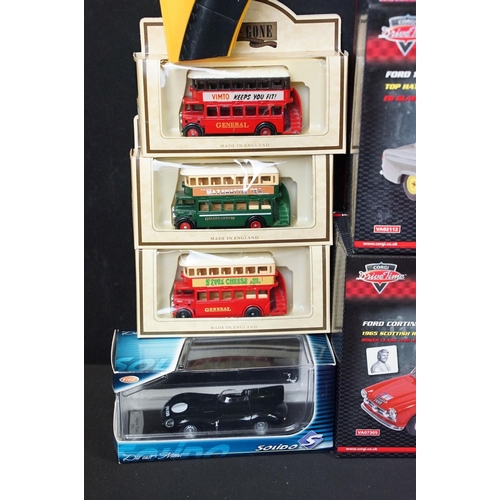 213 - 18 Boxed diecast models and accessories to include 3 x ltd edn Corgi Drive Time Motorsport (VA04113,... 