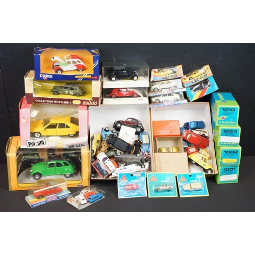 233 - 16 Boxed / carded diecast models to include 4 x Eligor models featuring 1010 Citroen 5 CV Camionette... 