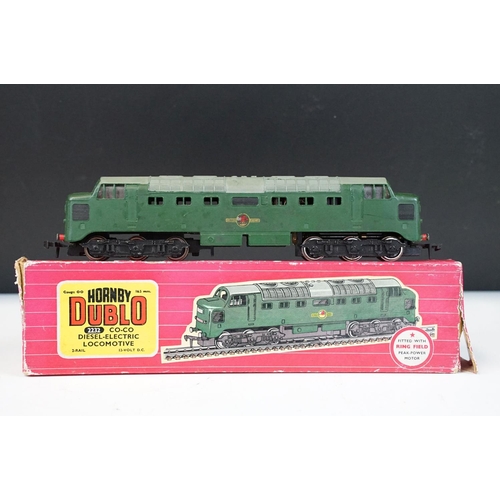 29 - Three boxed Hornby Dublo locomotives to include 2232 Co Co Diesel Electric Locomotive, 2224 LMR 2-8-... 