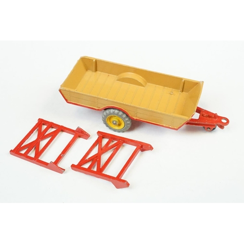 292 - Five boxed Dinky farming diecast models to include 301 Field Marshall Tractor in orange with driver ... 