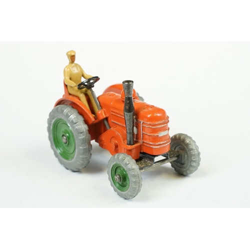 292 - Five boxed Dinky farming diecast models to include 301 Field Marshall Tractor in orange with driver ... 