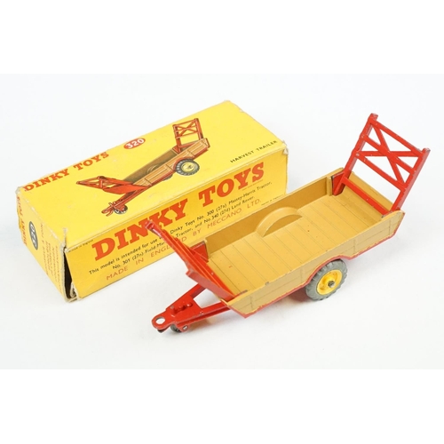 292 - Five boxed Dinky farming diecast models to include 301 Field Marshall Tractor in orange with driver ... 