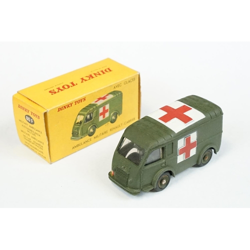 294 - Six boxed French Dinky military diecast models to include 80F Ambulance Militaire Renault Carrier, 8... 