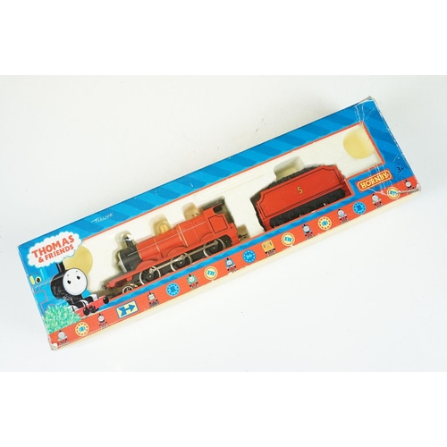 32 - Two boxed Hornby Thomas & Friends OO gauge locomotives to include James the red engine and Henry the... 