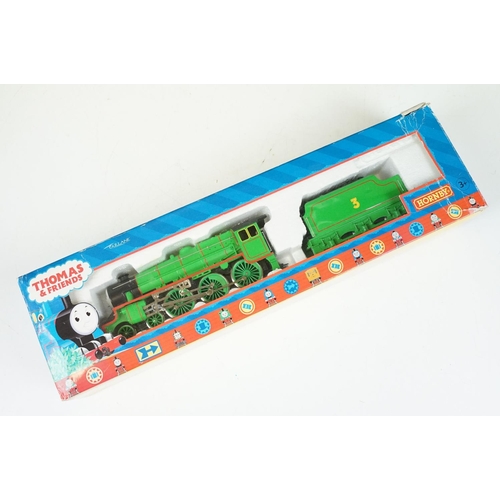 32 - Two boxed Hornby Thomas & Friends OO gauge locomotives to include James the red engine and Henry the... 