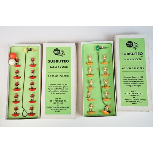 485 - Subbuteo - Five boxed HW teams to include Coventry City, Belgium, Real Madrid, Inter Milan and Black... 