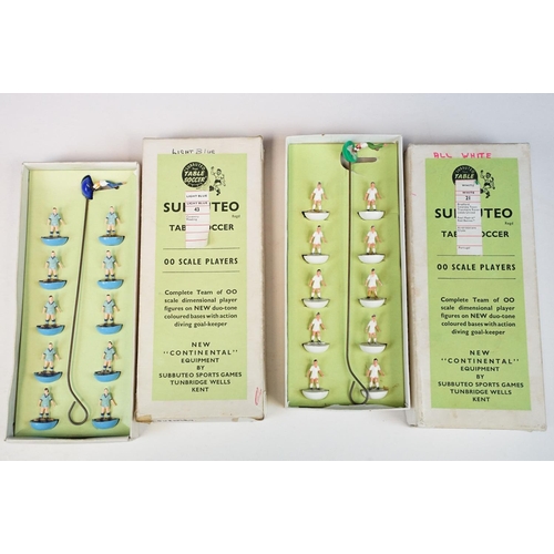 485 - Subbuteo - Five boxed HW teams to include Coventry City, Belgium, Real Madrid, Inter Milan and Black... 