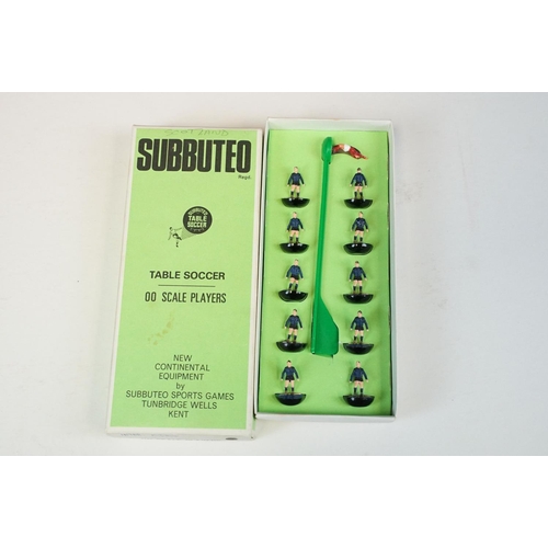 485 - Subbuteo - Five boxed HW teams to include Coventry City, Belgium, Real Madrid, Inter Milan and Black... 