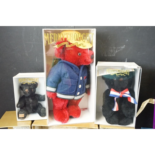 684 - Merrythought - Ten boxed ltd edn Merrythought teddy bears to include Punkie Romano No. 21 JP8BG with... 