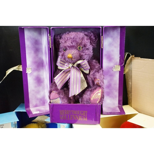 684 - Merrythought - Ten boxed ltd edn Merrythought teddy bears to include Punkie Romano No. 21 JP8BG with... 