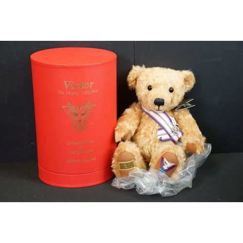 688 - Merrythought - Five boxed Merrythought teddy bears to include The Royal Bear Collection HM Queen Eli... 