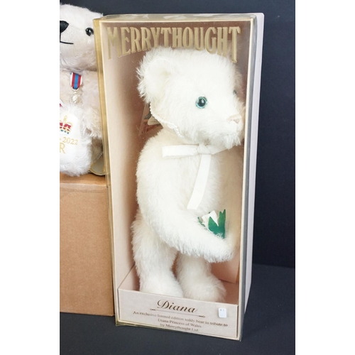 690 - Merrythought - Five boxed Merrythought teddy bears to include KP151 Diana Bear with ltd edn COA No. ... 