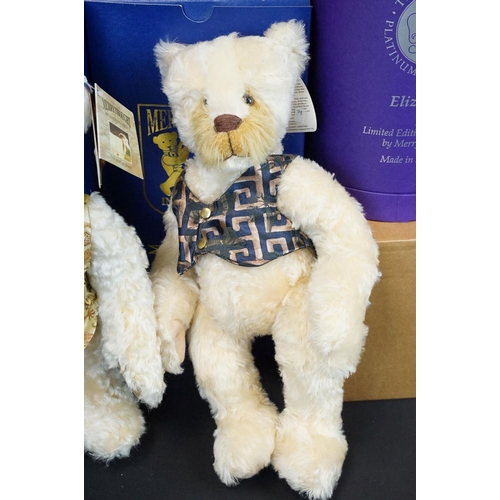 690 - Merrythought - Five boxed Merrythought teddy bears to include KP151 Diana Bear with ltd edn COA No. ... 