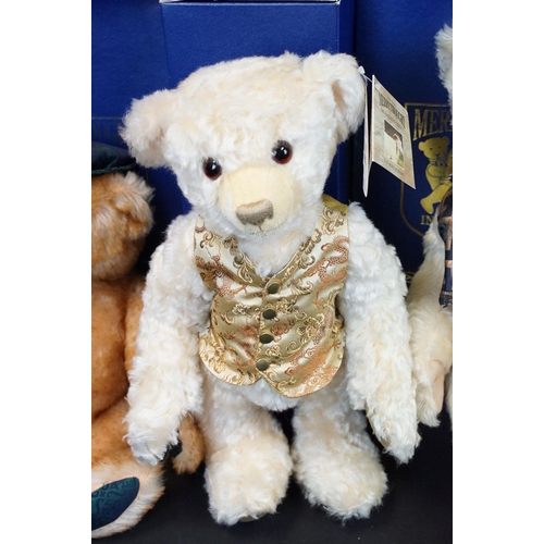 690 - Merrythought - Five boxed Merrythought teddy bears to include KP151 Diana Bear with ltd edn COA No. ... 