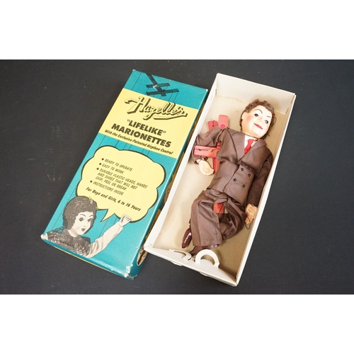 691 - 11 Boxed Hazelle's / Marionettes puppets to include De Luxe Talking Marionettes 406 Sagebrush Cal, S... 