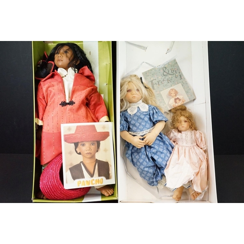 692 - Two boxed German Annette Himstedt Puppen Kinder Artists dolls to include Freeke and Bibi from The 19... 