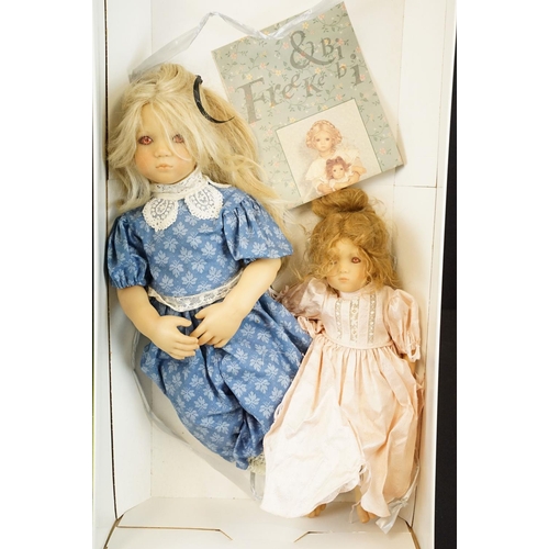 692 - Two boxed German Annette Himstedt Puppen Kinder Artists dolls to include Freeke and Bibi from The 19... 