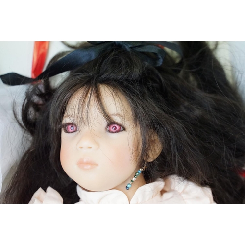 693 - Three boxed German Annette Himstedt Puppen Kinder Artists dolls to include An Mei from The 1997 Coll... 