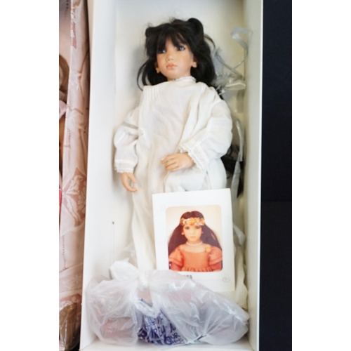 693 - Three boxed German Annette Himstedt Puppen Kinder Artists dolls to include An Mei from The 1997 Coll... 