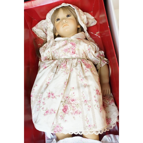 694 - Three boxed German Annette Himstedt Puppen Kinder Artists dolls to include Neblina from The 1991/92 ... 