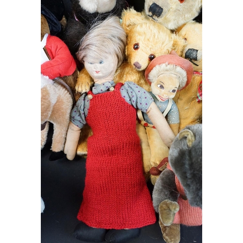 710 - Merrythought - 15 Merrythought teddy bears and dolls to include Kensington Bear ED20B with ltd edn C... 