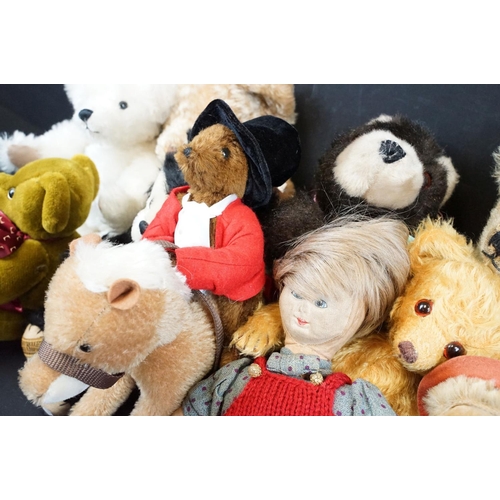 710 - Merrythought - 15 Merrythought teddy bears and dolls to include Kensington Bear ED20B with ltd edn C... 