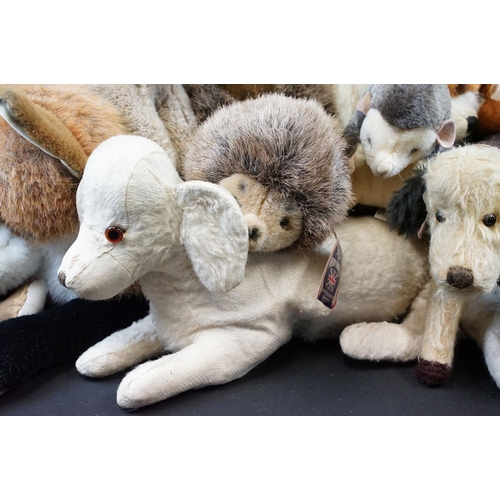 712 - Merrythought - Around 27 Merrythought teddy bears and dolls to include large fox, large lion and sma... 