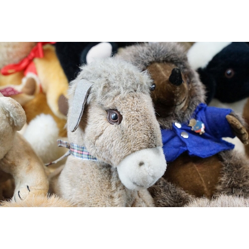 712 - Merrythought - Around 27 Merrythought teddy bears and dolls to include large fox, large lion and sma... 