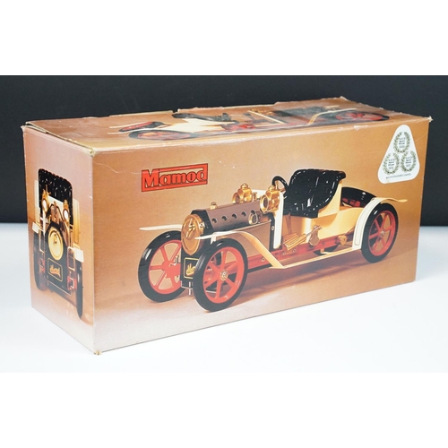 93 - Steam Engine - Boxed Mamod SA1 Steam Roadster Steam Engine, in main body white with red spoked wheel... 