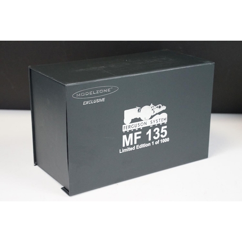 96 - Boxed ltd edn Modelzone Exclusive The Ferguson System MF 135 Tractor, Limited Edition 1 Of 1000 mode... 