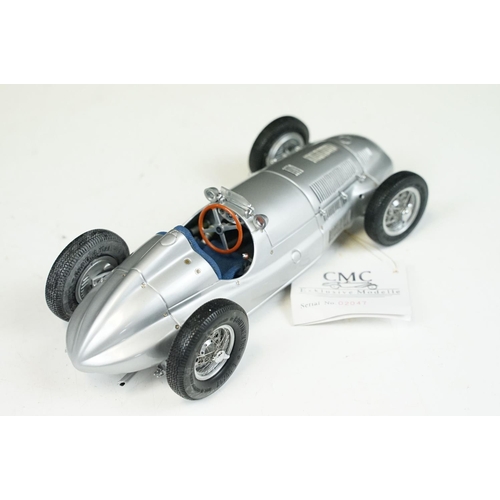 98 - Boxed 1/18 CMC Exclusive Modelle M-018 Mercedes Benz W165 1939 Der Grobe Sieger Von Tripolis diecast... 