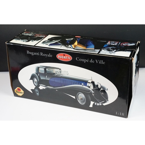 99 - Boxed 1/18 Bauer Bugatti Royale Coupe De Ville diecast model, complete in polystyrene packaging with... 