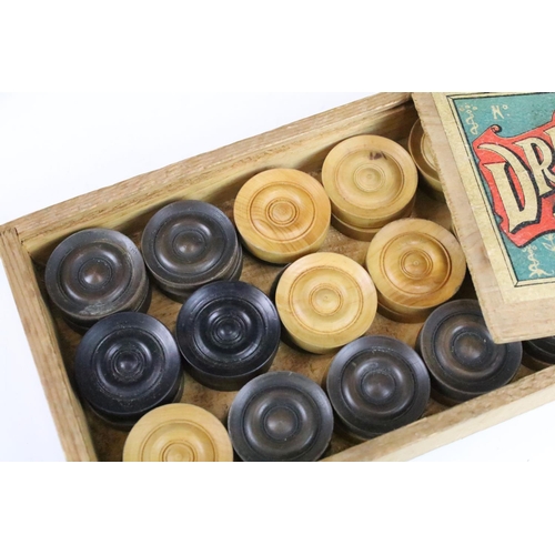 308 - A collection of vintage games to include chess and solitaire together with a selection of card games... 