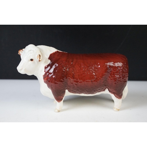 10 - Beswick family of Hereford cattle to include Ch. of Champions Bull & Cow and two calves