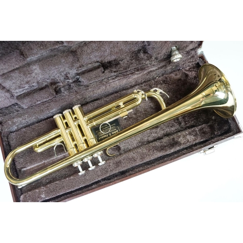 179 - Yamaha trumpet made in Japan, YTR2320E, 304721 presented in hard case.