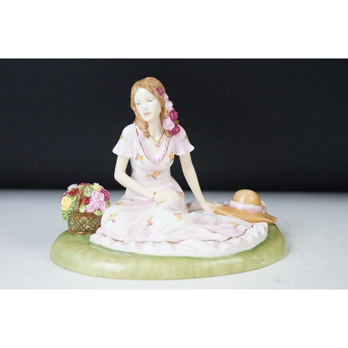 25 - Royal Doulton 'Buttercup' figurine from the Pretty Ladies collection HN 4805 with a Royal Albert han... 