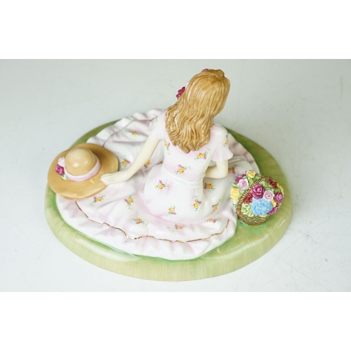 25 - Royal Doulton 'Buttercup' figurine from the Pretty Ladies collection HN 4805 with a Royal Albert han... 