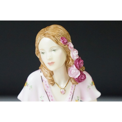 25 - Royal Doulton 'Buttercup' figurine from the Pretty Ladies collection HN 4805 with a Royal Albert han... 