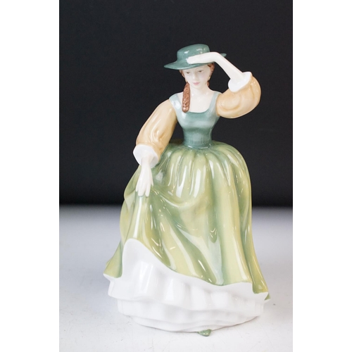 25 - Royal Doulton 'Buttercup' figurine from the Pretty Ladies collection HN 4805 with a Royal Albert han... 