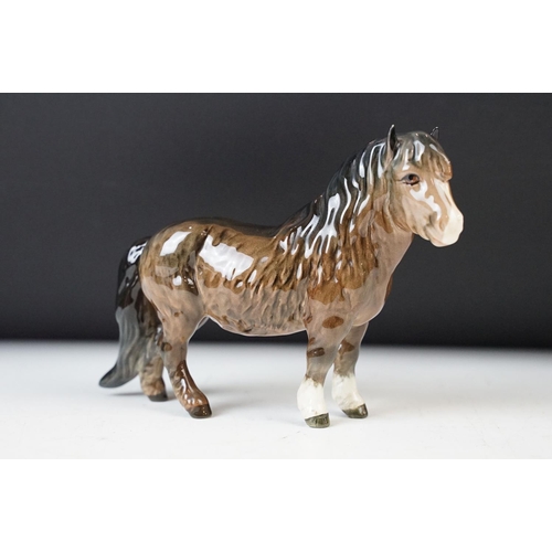 28 - Beswick horse gloss figurine selection of various sizes to include New Forest champion, 'Jonathan 3r... 