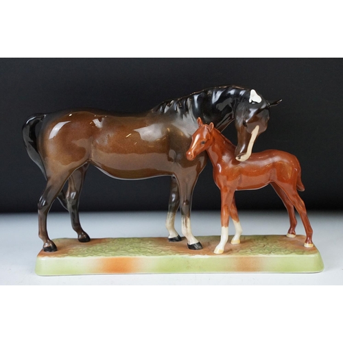 28 - Beswick horse gloss figurine selection of various sizes to include New Forest champion, 'Jonathan 3r... 