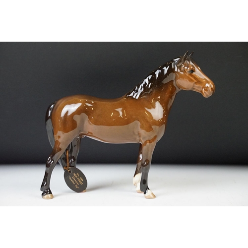 28 - Beswick horse gloss figurine selection of various sizes to include New Forest champion, 'Jonathan 3r... 