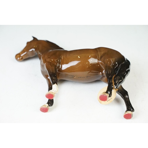 28 - Beswick horse gloss figurine selection of various sizes to include New Forest champion, 'Jonathan 3r... 